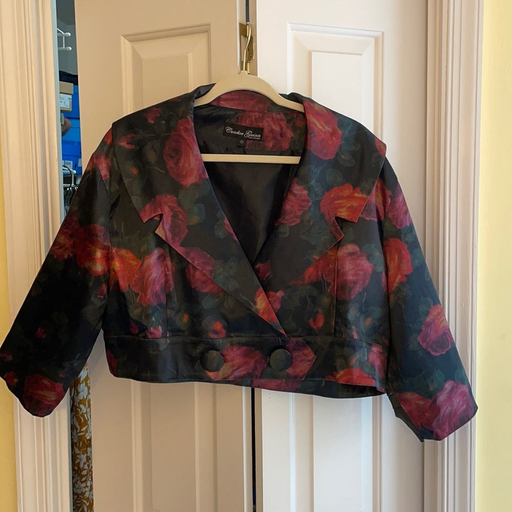 Cropped Jacket Trashy Diva Fresco Floral sz 24